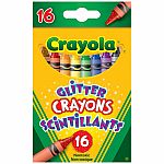 16 Glitter Crayons.