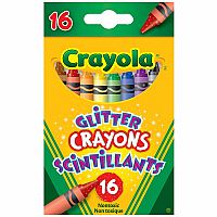 16 Glitter Crayons.