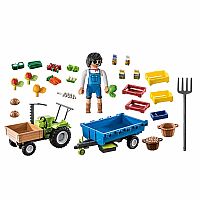 Country: Harvester Tractor with Trailer 