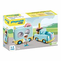 Playmobil 1.2.3: Doughnut Truck with Stacking and Sorting Feature