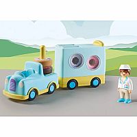 Playmobil 1.2.3: Doughnut Truck with Stacking and Sorting Feature