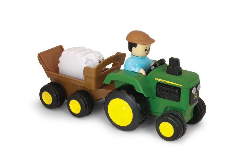 Ertl John Deere Pull and Go Tractor Toy Sense