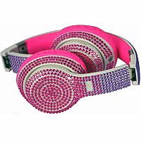Bluetooth Bling Headphones - Pink/Purple .