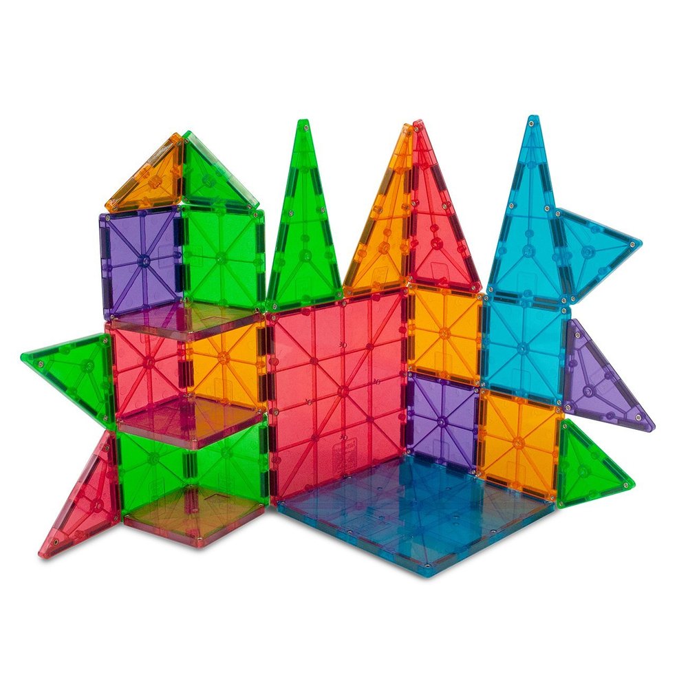 Magna-Tiles - 100 Pièces Magnétiques Couleurs