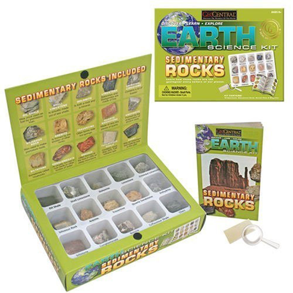 GeoCentral 18 Piece Sedimentary Rock Kit Toy Sense