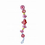 Enchanted Butterflies Wooden Pacifier Chain