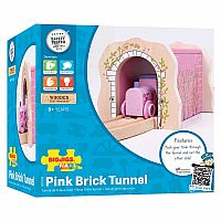 Pink Brick Tunnel - BIGJIGS Rail.