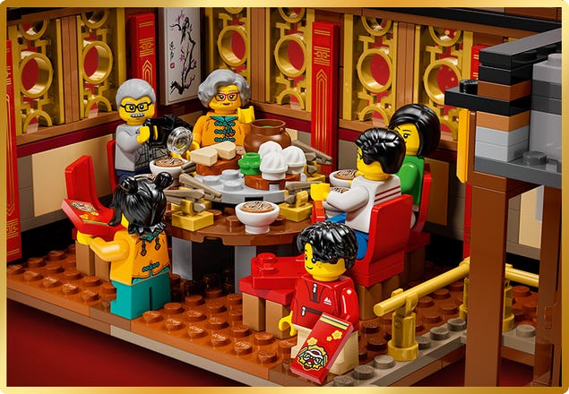 Lego chinese new year dinner shop