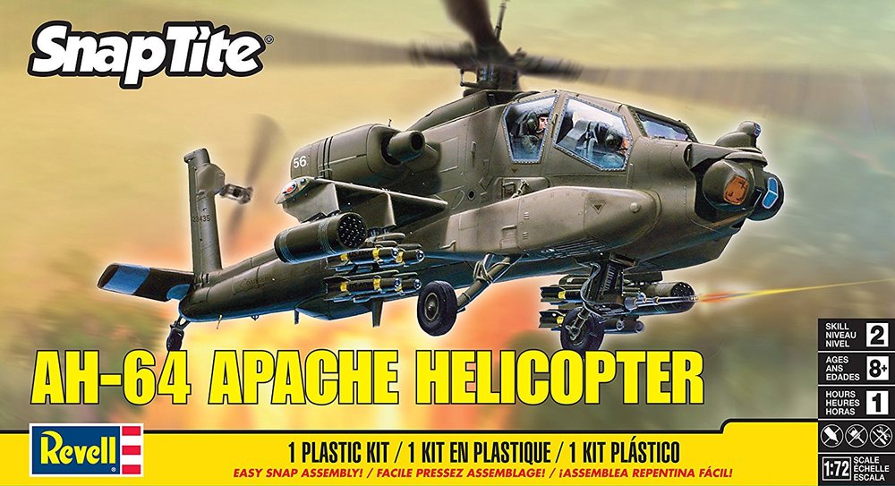 Apache Helicopter Model Kit Toy Sense