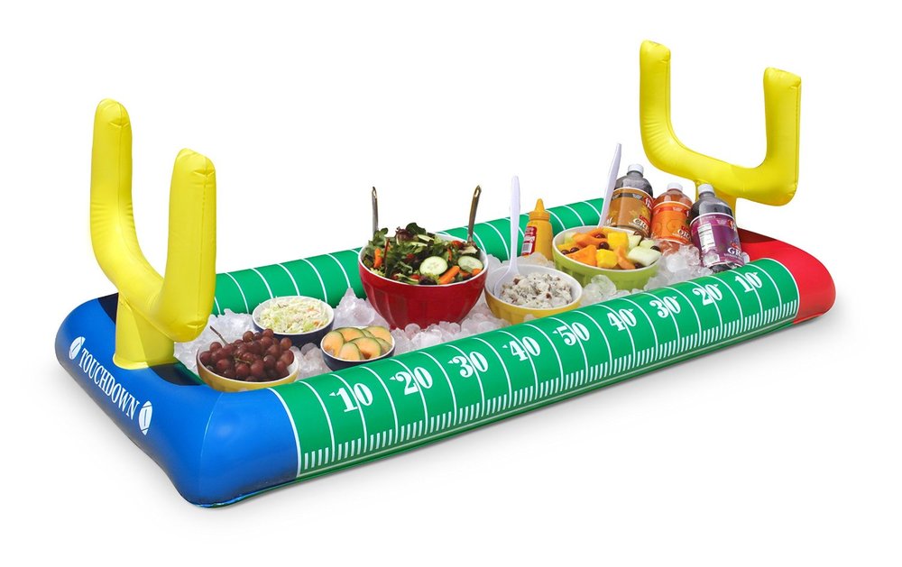 Inflatable football buffet discount cooler