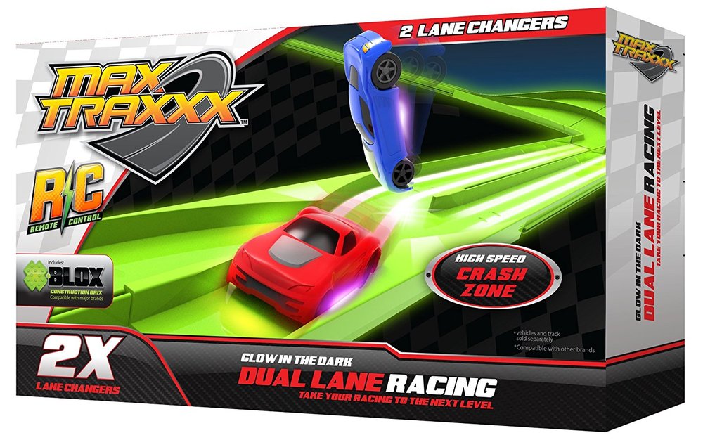 Tracer Race Car Track Dual Loop Gravity Drive Remote Control Sets Glowing Toy 