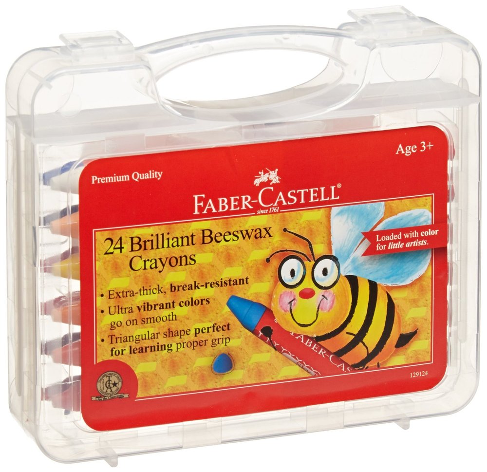 24 Brilliant Beeswax Crayons. Toy Sense