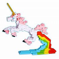 3D Pixel Puzzle - Unicorn