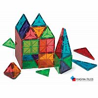 Magna-Tiles Clear Colors - 100 Piece Set.