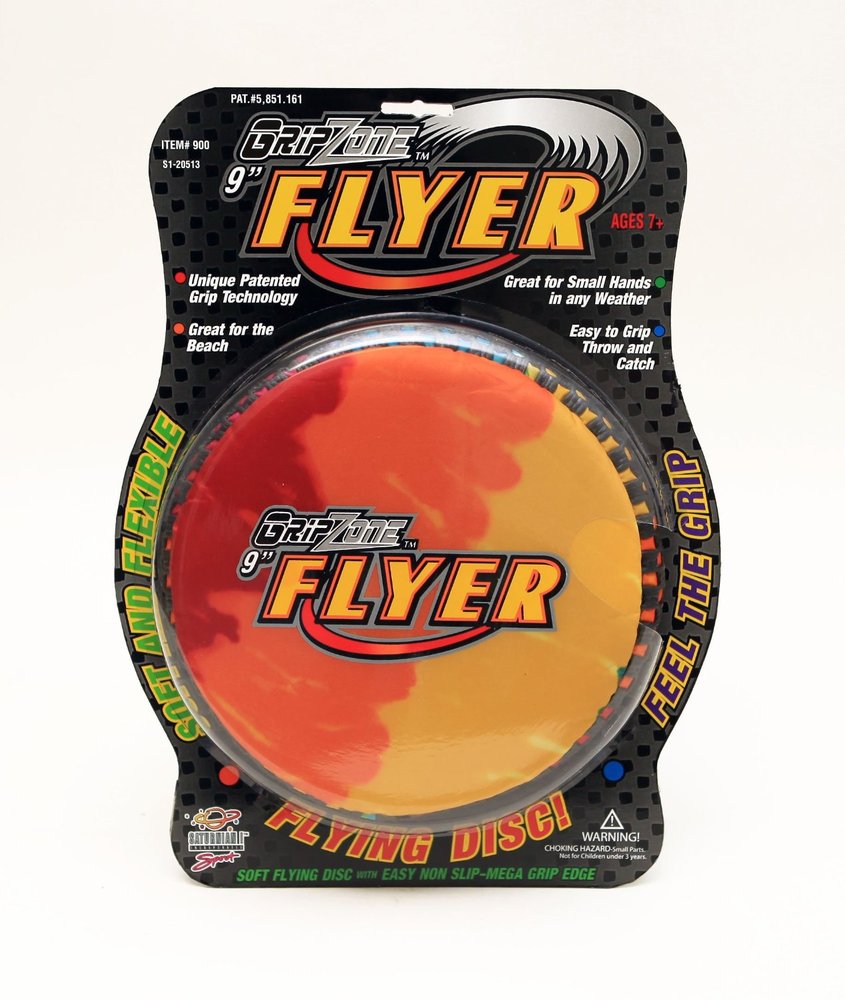 Grip Zone Fun Gripper Flyer 9" Toy Sense