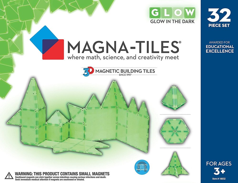 Magna-Tiles Clear Colors 32pc - Valtech - MagnaTiles