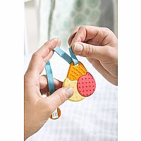 Ice Cream Silicone Teether with Strap