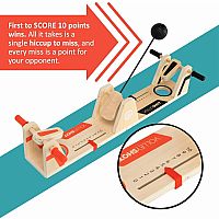 VolleyShot - Wooden 2-Player Tabletop Skill Game for Kids & Adults
