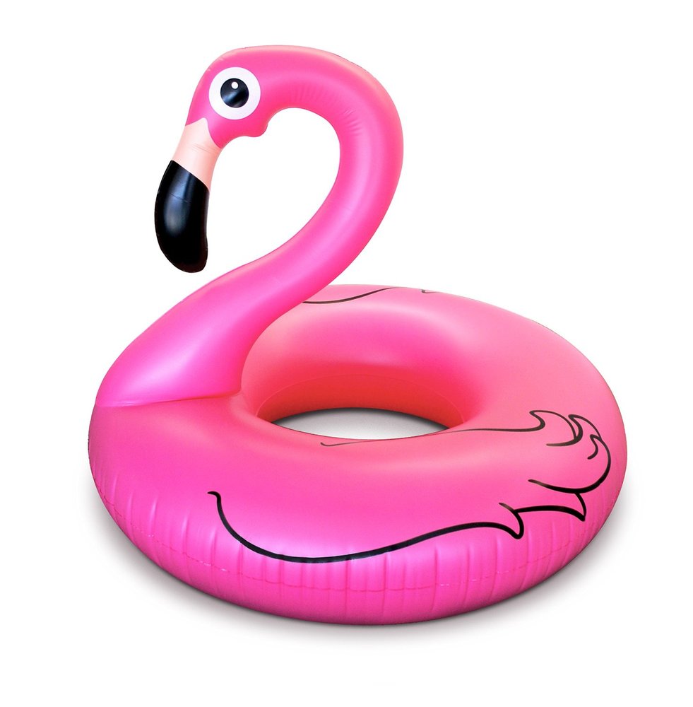 pink flamingo pool float