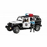 Police Jeep Wrangler with Policeman.