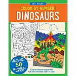 Color By Number Dinosaurs - Paperback