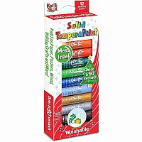 Kwik Stix Solid Tempera Paint Thin Sticks Holiday Edition - 12 Pack