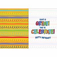 Age 8 Confetti Shaker Birthday Card  