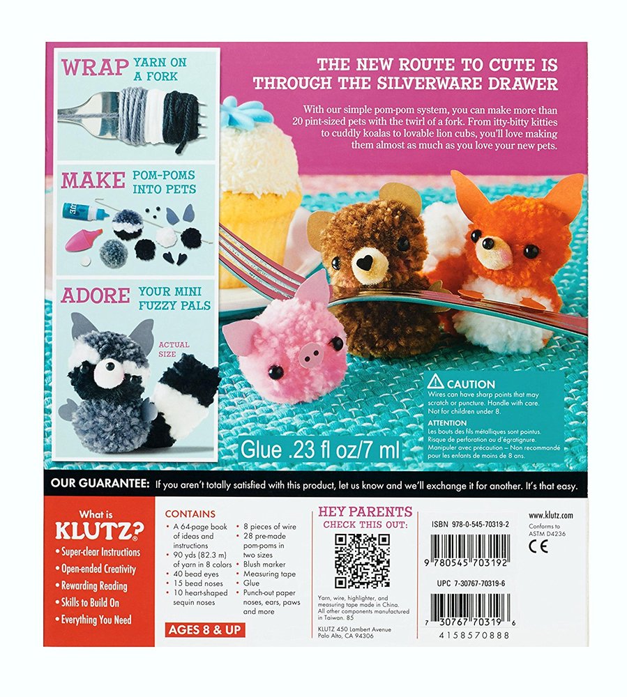Klutz - Mini Pom-Pom Pets. - Toy Sense