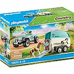 Country: Car with Pony Trailer