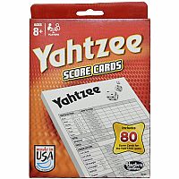 Yahtzee Score Cards.