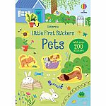 Usborne Little First Stickers - Pets 
