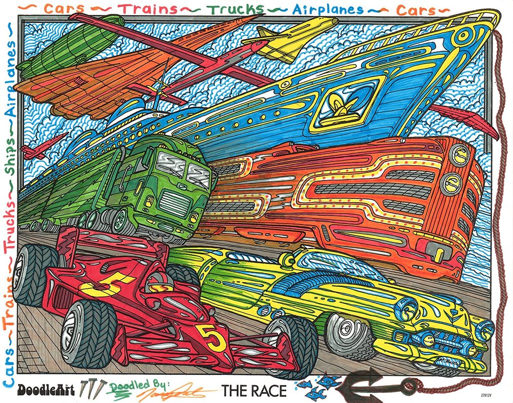 Download DoodleArt Adult Coloring Mini Poster Set - Kit 2 - Toy Sense