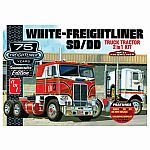 White Freightliner 2-in-1 SD/DD Truck Tractor 75th Anniversary 1:25