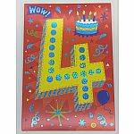 Age 4 Birthday Card