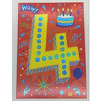 Age 4 Birthday Card