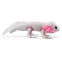 White Axolotl Finger Puppet 