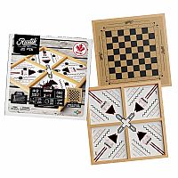Crazy 4-Player Slingpuck/Chess/Checkers by Rustik