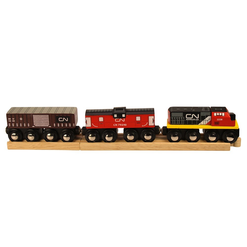 Other Major Wooden Rail Brands are Compatible Bigjigs Rail Canadian National Train 