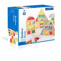 Rainbow Blocks Set - 30 Pieces.