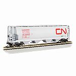 Bachmann Canadian National - 4 Bay Cylindrical Grain Hopper, HO Scale 