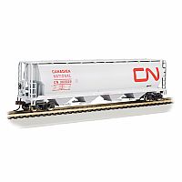 Bachmann Canadian National - 4 Bay Cylindrical Grain Hopper, HO Scale 