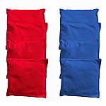 Franklin Official Size Cornhole Bean Bags - Set of 8  Red & Blue.
