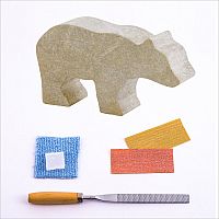 Bear Soapstone Carving Kit.