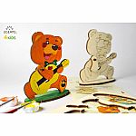 UGears Coloring Model - Bear Cub 