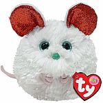 Brie - Christmas Mouse TY Puffies - Retired.