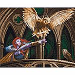 Crystal Art Large Framed Kit - Owl Messenger