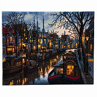 Crystal Art Large Framed Kit - Canal Life