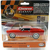 Carrera 1967 Ford Mustang Race Red GO 1:43 Slot Car