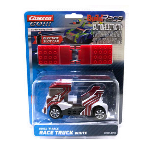 Carrera GO!!! Build n Race - Race Truck White 1/43 Slot Car - Toy Sense