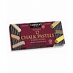 Square Earth Tone Chalk Pastels - 12 ct.